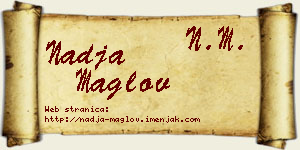 Nadja Maglov vizit kartica